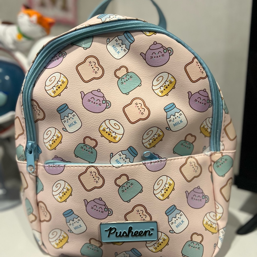 Pusheen Backpack - Cream with Pastel Accents